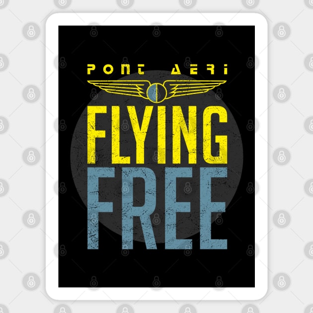 flying free pont aeri Magnet by DiscoKiss